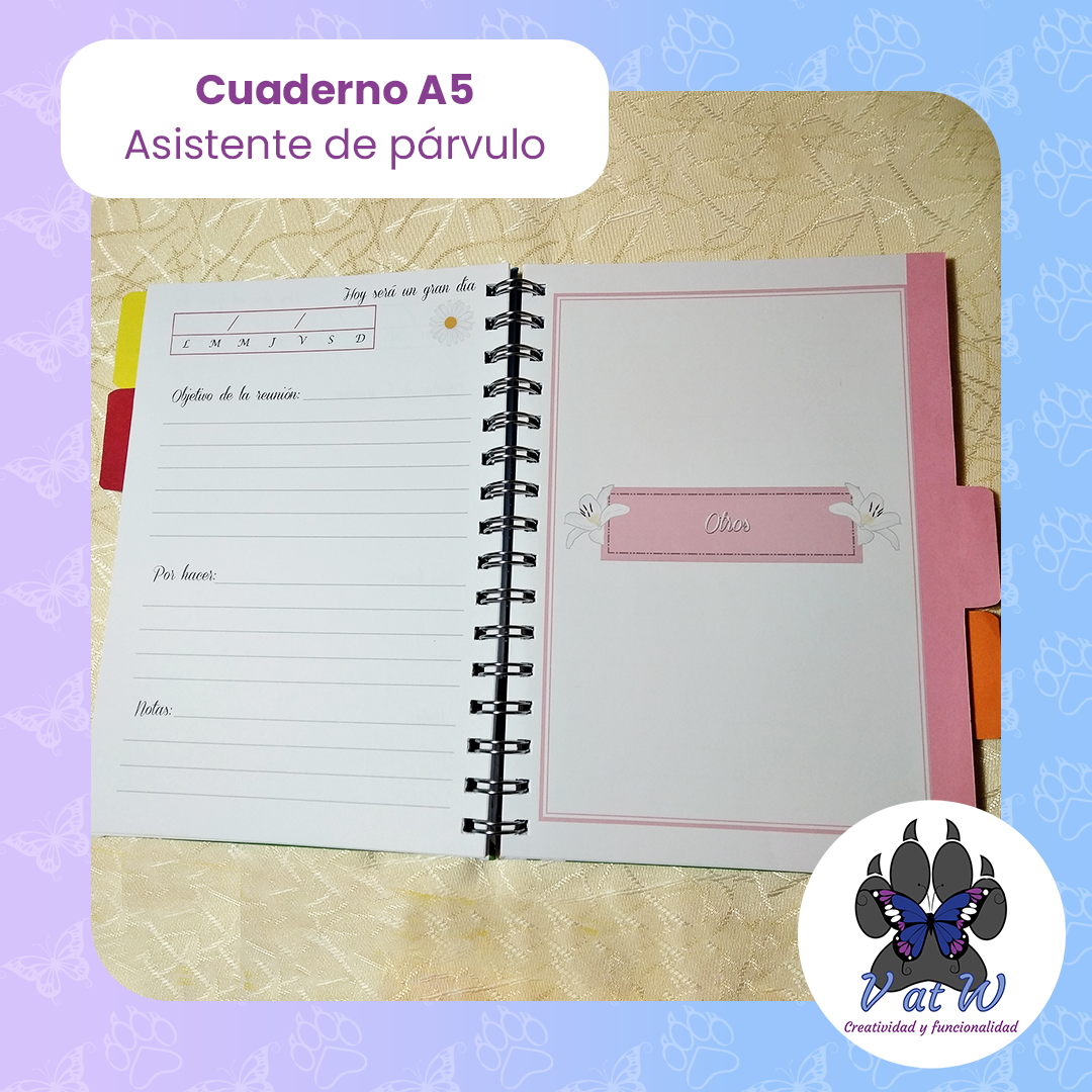 Cuaderno Asistente de párvulo