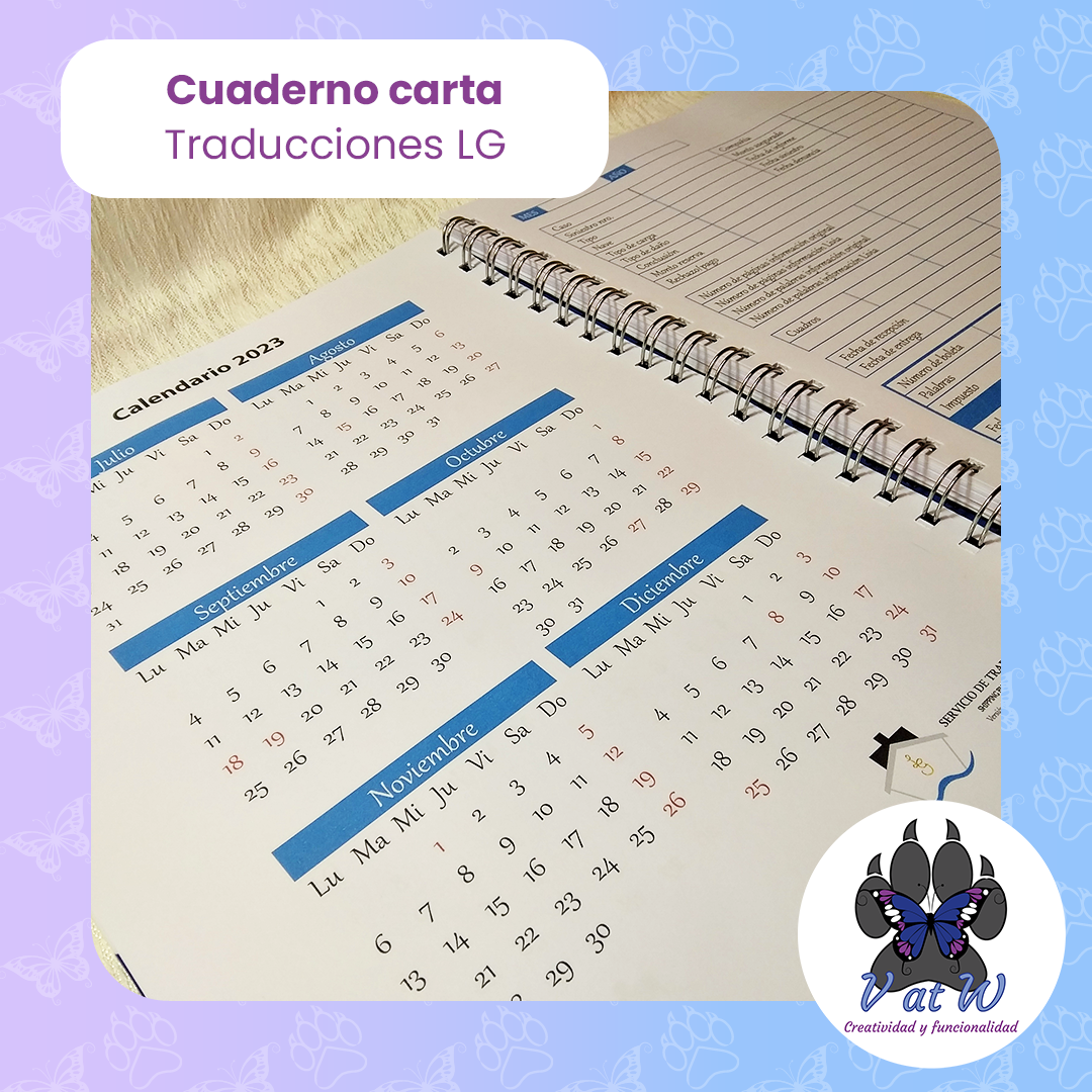 Cuaderno Traducciones LG
