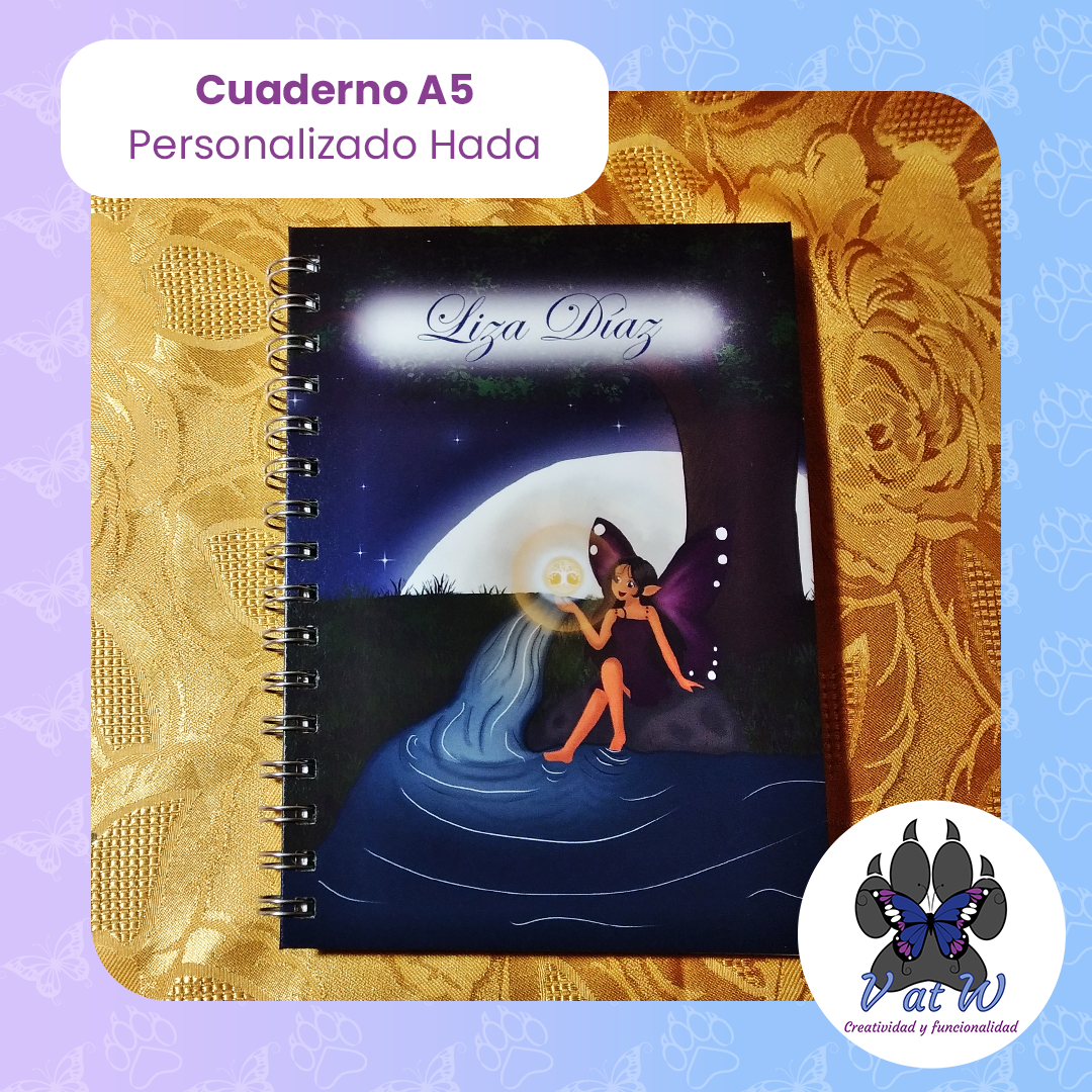 Cuaderno personalizado Hada